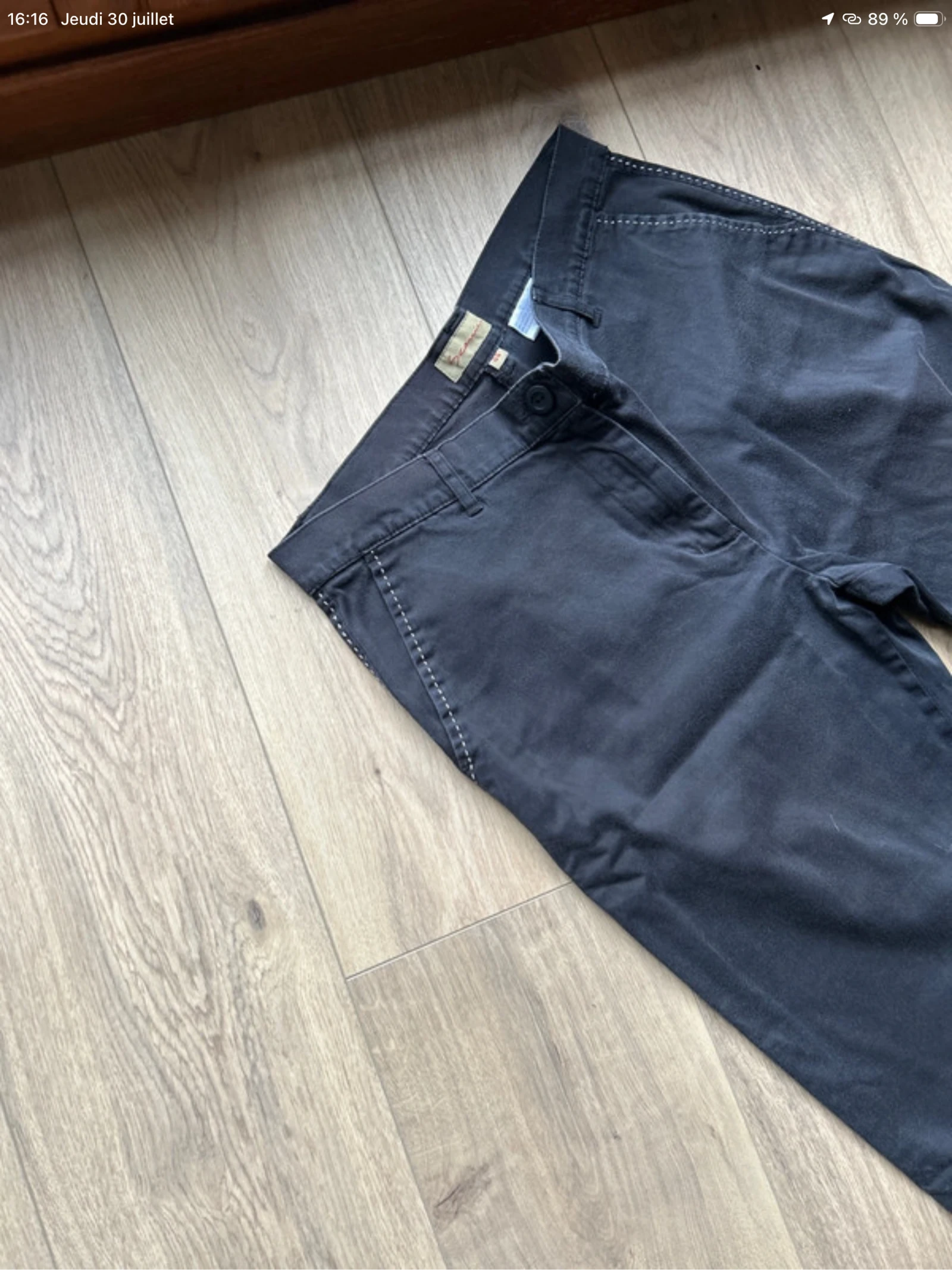 Pantalón corto negro con costura blanca Scenic💕 – photo 2